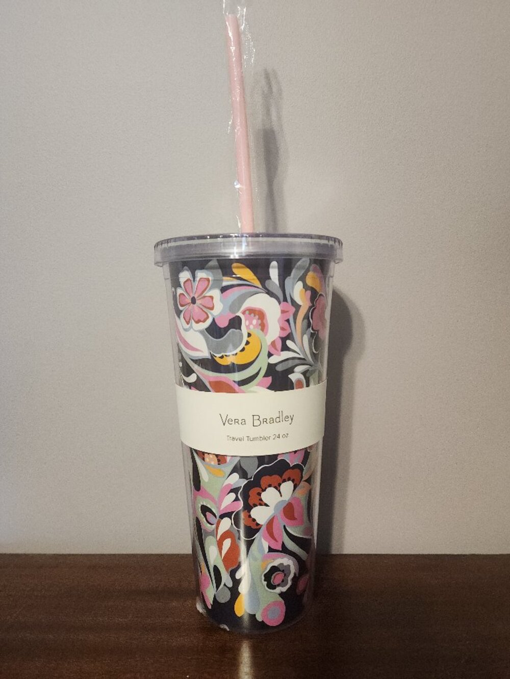 Vera Bradley 24oz Travel Tumbler Mod Paisley Design